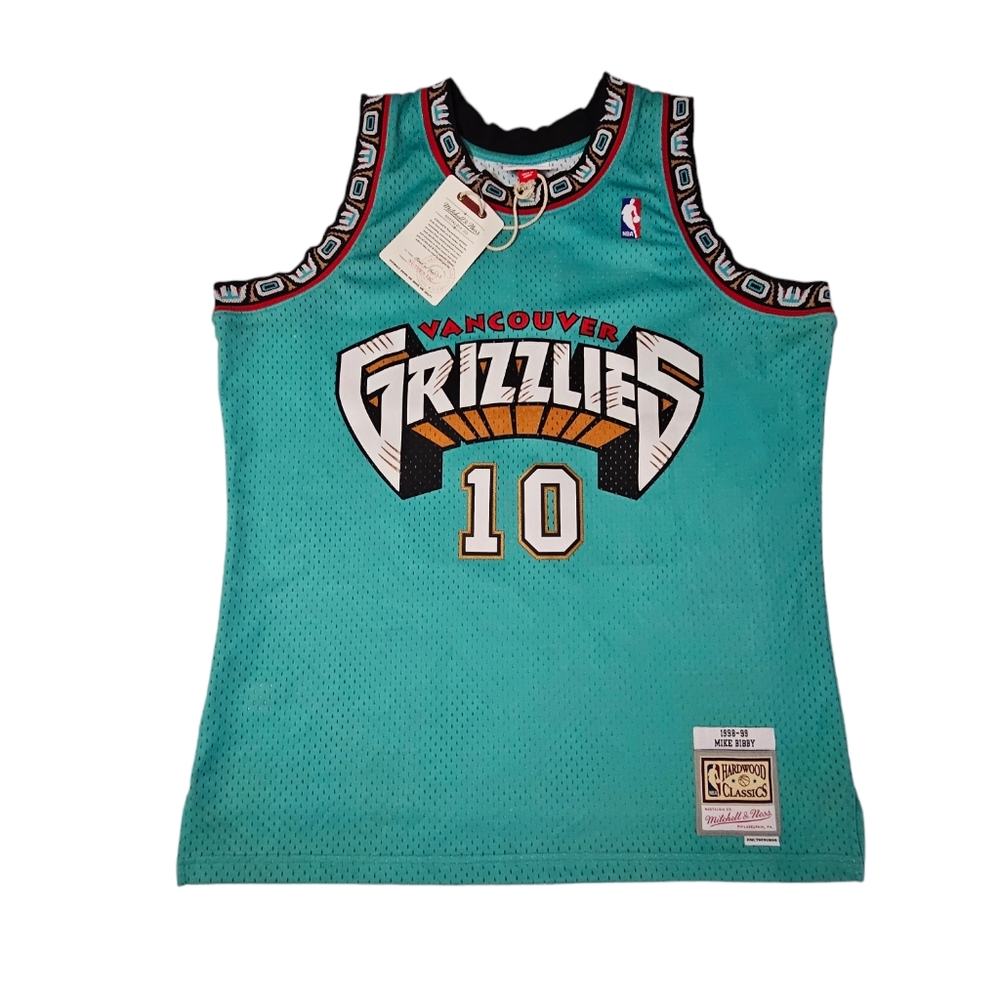Mike Bibby Mitchell & Ness Vancouver Grizzlies NBA HWC Swingman Jersey XL NWT